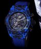 Swiss Replica Big Bang Watch HUB1242 Hublot Carbon Watch - Blue And Black Carbon Case (1)_th.jpg